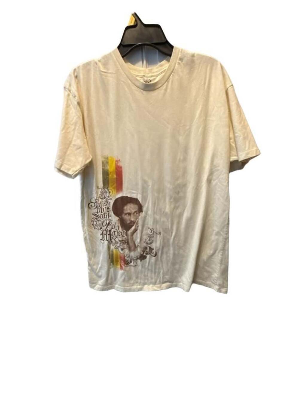 Zion Vintage Bob Marley Satisfy My Soul T-Shirt Size XL White Graphic